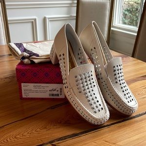 NWT Tory Burch woven raffia loafer pump size 11